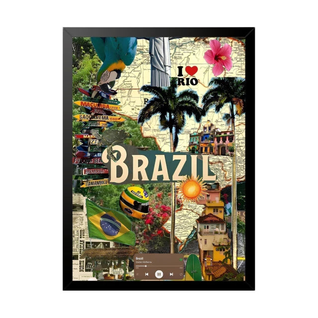 Quadro Decorativo Brazil